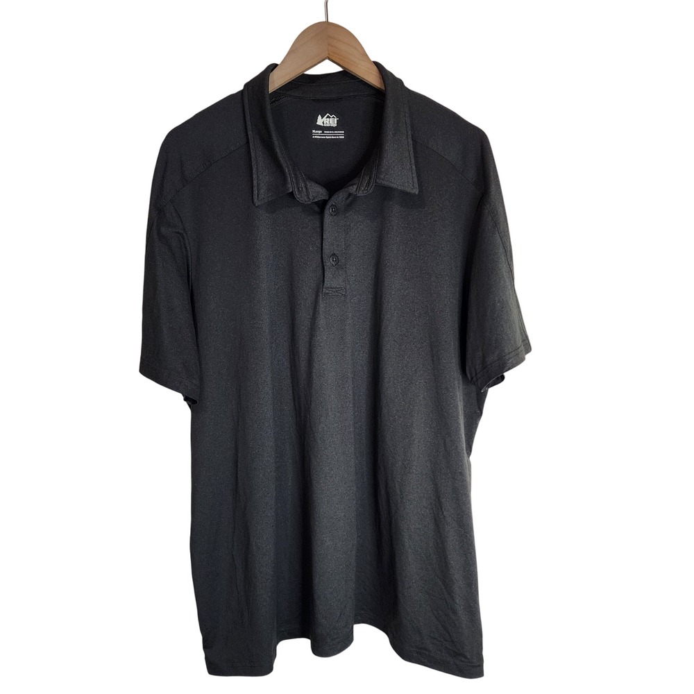 REI Co-op Shirt Men's XL Short‎ Sleeve Performance Top Grey